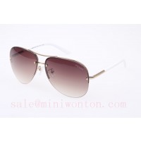 Prada SPR530S Sunglasses In Gold White	