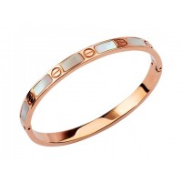 Cartier Love bracelet with shell in pink gold	