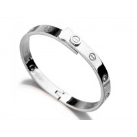 Cartier Love bracelet in white gold with diamonds