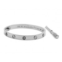 Cartier Love bracelet in white gold with diamonds	
