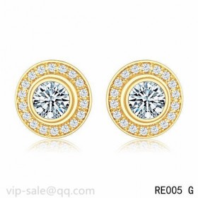 Cartier D'AMOUR Earrings in 18K yellow gold with diamond