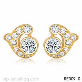 Cartier Earrings in 18K yelloe gold with diamonds
