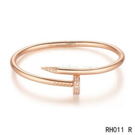 Cartier juste un clou bracelet in rose gold with 27 brilliant-cut diamonds