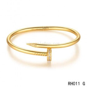 Cartier juste un clou bracelet in yellow gold with 27 brilliant-cut diamonds