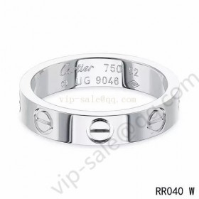 Cartier love ring in 18k white gold