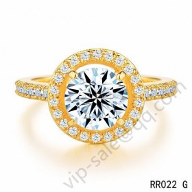 Cartier destinee solitaire ring in yellow gold with diamonds