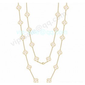 Van cleef & arpels Vintage Alhambra Necklace/Yellow Gold/Mother-Of-Pearl