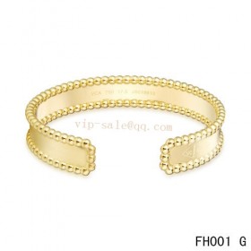 Van Cleef and Arpels open bracelet/yellow gold