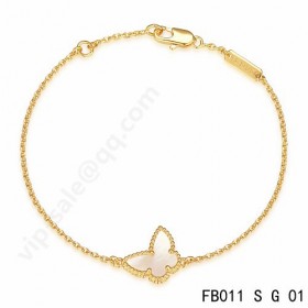 Van cleef & arpels Sweet Alhambra Butterfly braceletyellow gold with mother-of-pearl