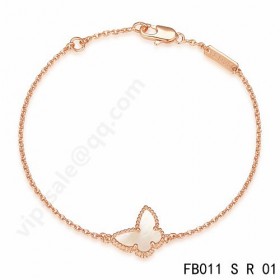 Van cleef & arpels Sweet Alhambra Butterfly braceletpink gold with mother-of-pearl