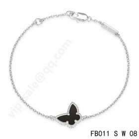 Van cleef & arpels Sweet Alhambra Butterfly braceletwhite gold with Onyx