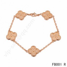 Van cleef & arpels Vintage Alhambra braceletpink gold