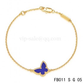 Van cleef & arpels Sweet Alhambra braceletYellow with Purple Butterfly