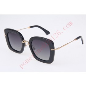 2016 Cheap Miu Miu SMU07O Sunglasses, Black Gold