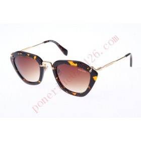 2016 Cheap Miu Miu SMU10NS Sunglasses, Gold Tortoise
