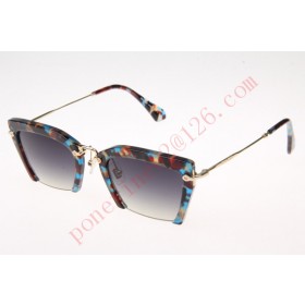 2016 Cheap Miu Miu VMU10QS Sunglasses, Blue Tortoise