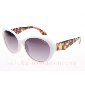 Prada VPR26QS Sunglasses In White Tortoise