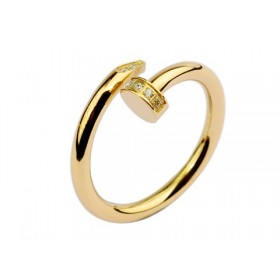 Cartier Juste un clou Ring in yellow gold with diamond-paved