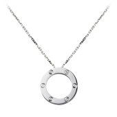 cartier 2 ring necklace