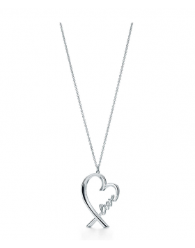 Tiffany Paloma Picasso Heart Pendant With "love " Letter Chain Necklace 2018 New Trend Women 37721271