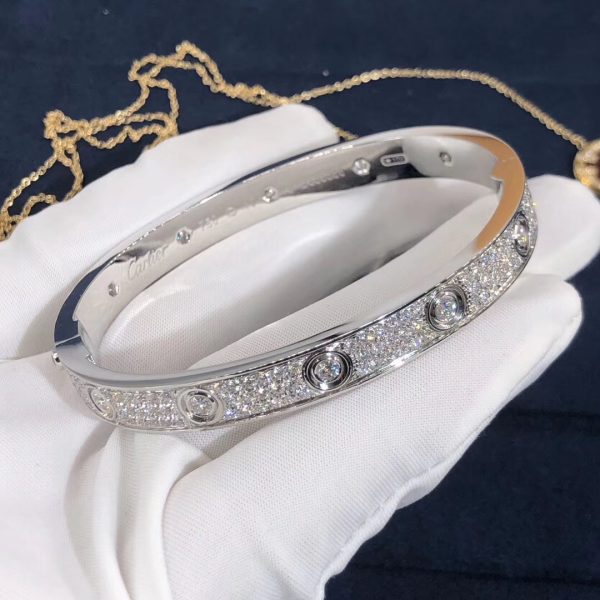 Cartier Love Bracelet, full paved diamonds