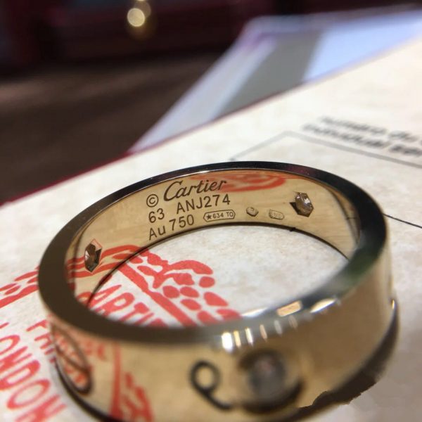 Cartier Love Ring, 3 diamonds
