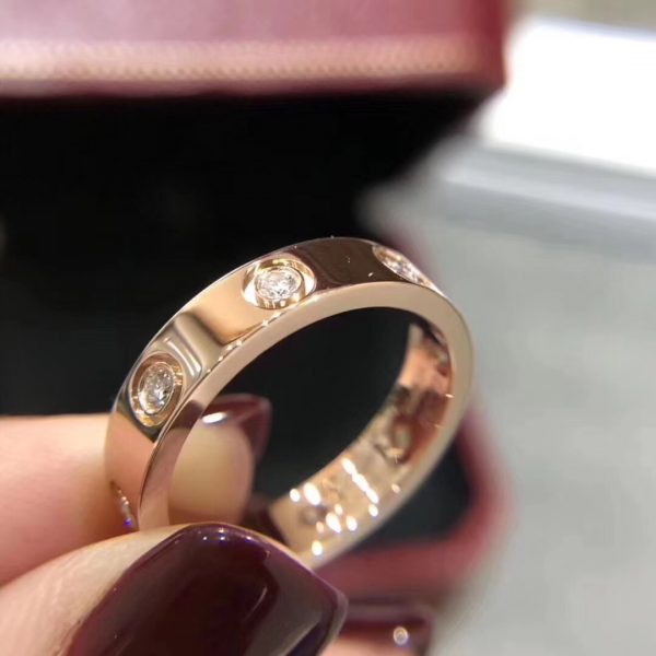Cartier Love Ring, 8 diamonds