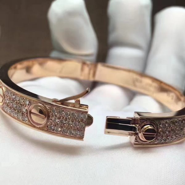 Cartier Love Bracelet, paved diamonds