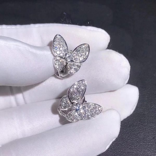 Van Cleef & Arpels Two Butterfly Between the Finger Earrings