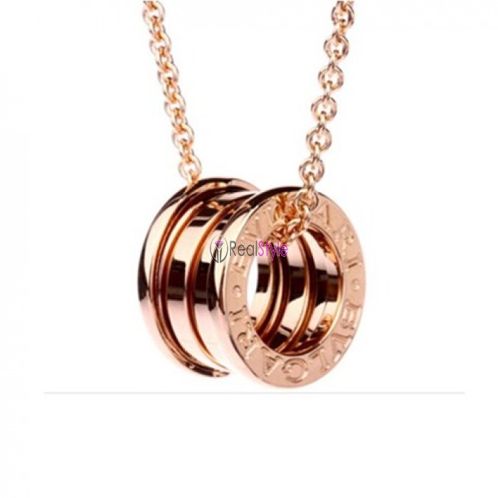 Bvlgari B.ZERO1 necklace pink gold 4 band pendant CL852407 replica