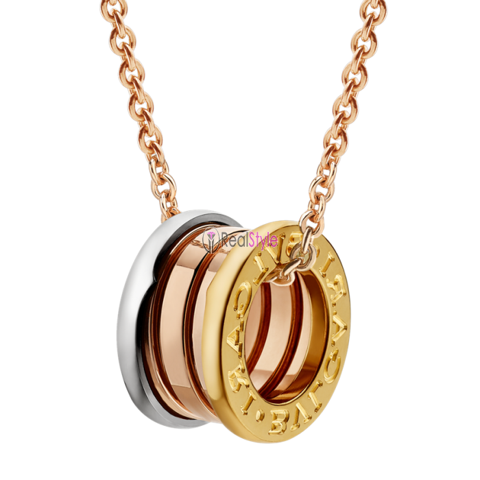 Bvlgari B.ZERO1 necklace 3-gold ring pendant CL857654 replica