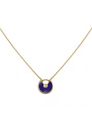 amulette de cartier necklace yellow gold lapis lazuli diamond pendant replica