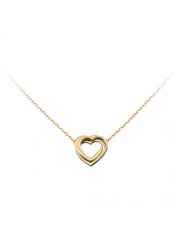 trinity de Cartier yellow gold necklace 3-gold heart pendant replica