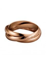trinity de Cartier pink gold ring titanium steel small models B4218800 replica