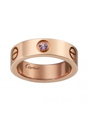 cartier love ring pink Gold pink sapphire wide version replica