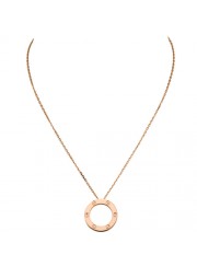 cartier love necklace pink Gold screw design with pendant replica