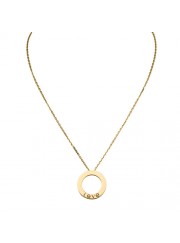 cartier love necklace yellow gold with 3 Diamonds pendant replica