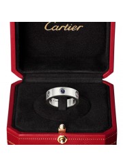 cartier love ring white Gold sapphires garnets amethyst replica