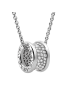 Bvlgari B.ZERO1 necklace white gold paved with diamonds pendant CL855800 replica