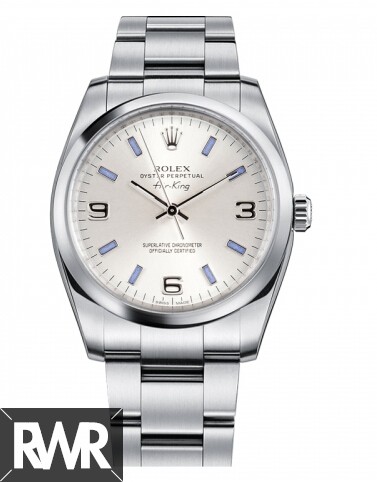 Rolex Air-King Domed Bezel Silver dial