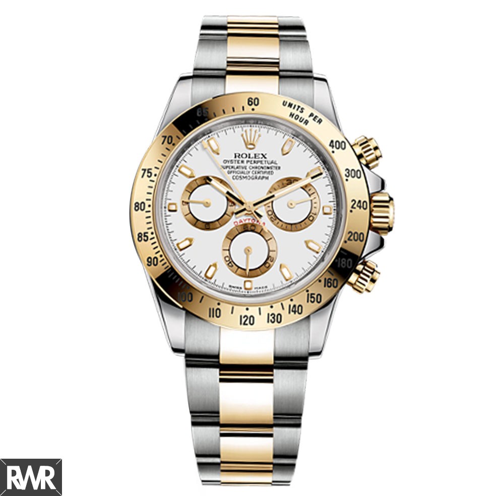 Rolex Daytona White Index Dial Oyster Bracelet Mens Watch Fake