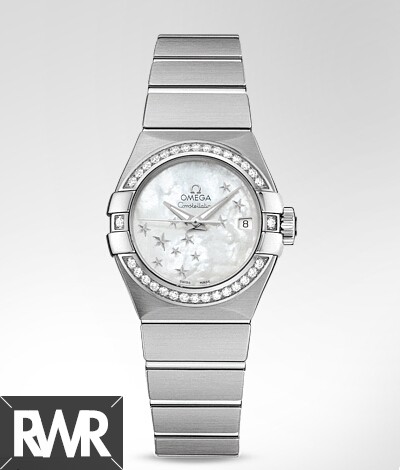 fake Omega Constellation Automatic Diamond Watch 123.15.27.20.05.001