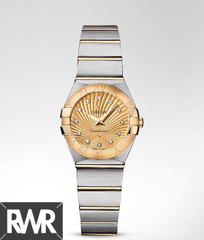 fake Omega Constellation Brushed 24mm Watch 123.20.24.60.58.001