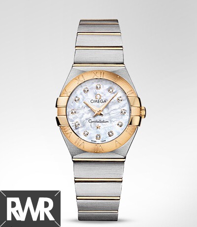 fake Omega Constellation Brushed Quartz Watch 123.20.27.60.55.002