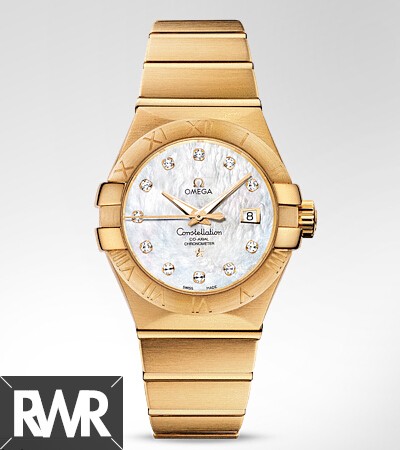 fake Omega Constellation Brushed Chronometer Watch 123.50.31.20.55.002