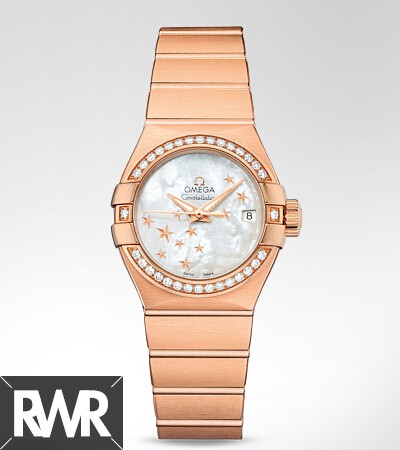 fake Omega Constellation Brushed Chronometer Watches 123.55.27.20.05.003
