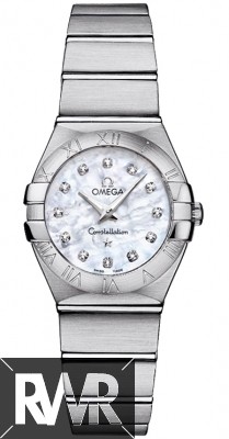 Fake Omega Constellation Brushed 24mm Ladies Watch 123.10.24.60.55.001