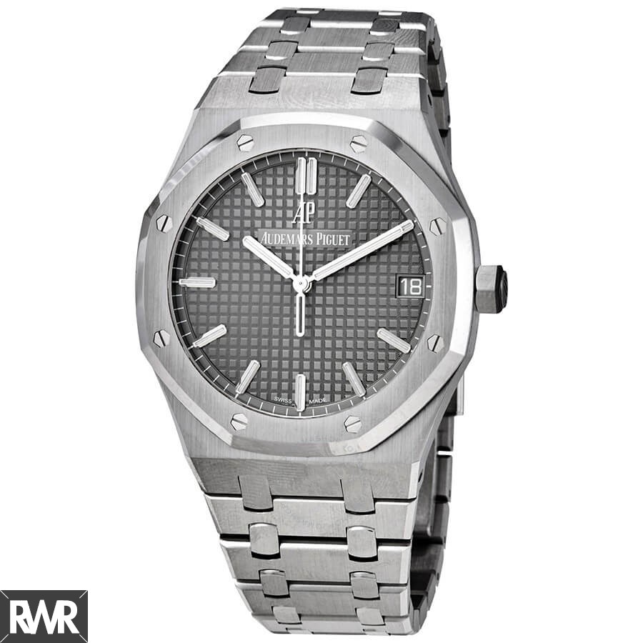 Replica Audemars Piguet Royal Oak Men 41 mm Steel Automatic Grey dial watch 15500ST.OO.1220ST.02