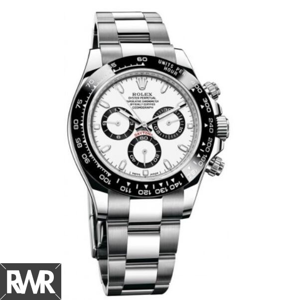 Replica Rolex Cosmograph Daytona White Dial Stainless Steel Oyster 116500WSO