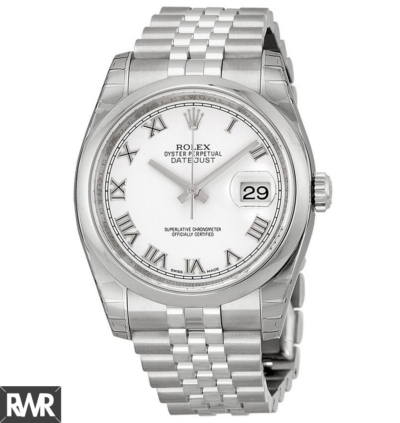 Replica Rolex Datejust White Roman Dial Jubilee Bracelet 116200WRJ